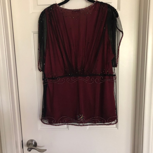 Roaring 20's Beaded & Tulle Top - Picture 5 of 7